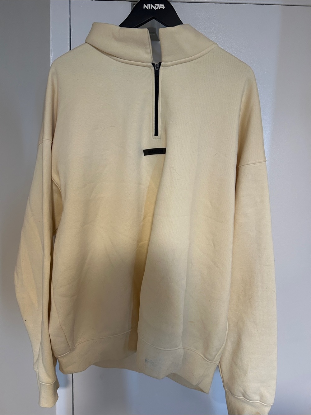 Fear of God Zip-Neck Sweatshirt - Cream